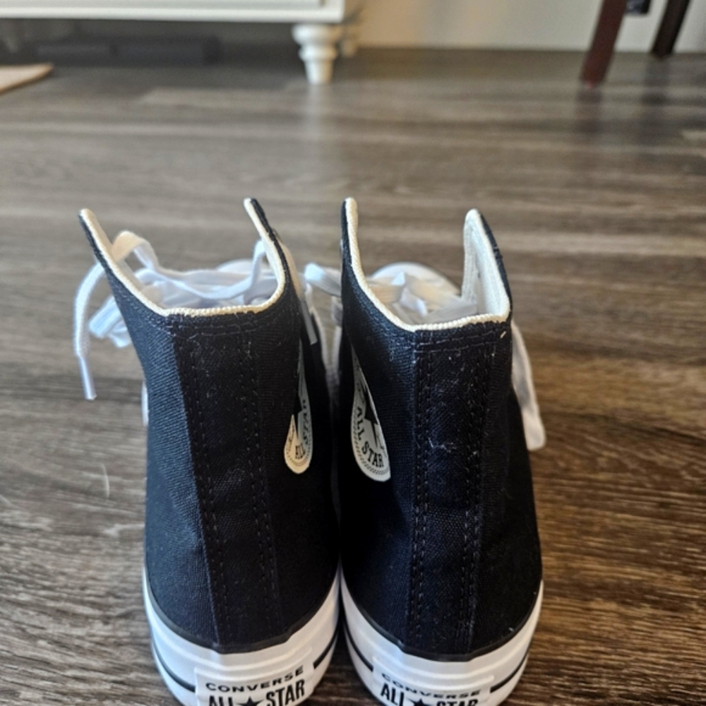 Converse Classic Black and White High-Tops - Picture 6 of 7